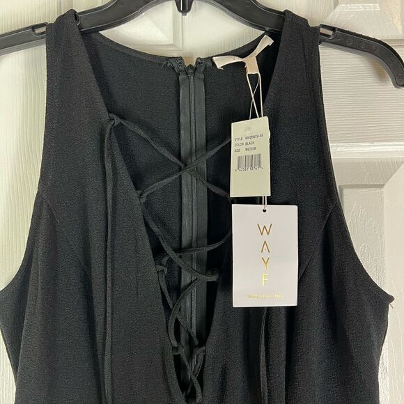 NWT WAYF Black Womens Pantsuit Size M - Picture 3 of 4